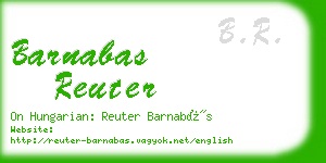 barnabas reuter business card